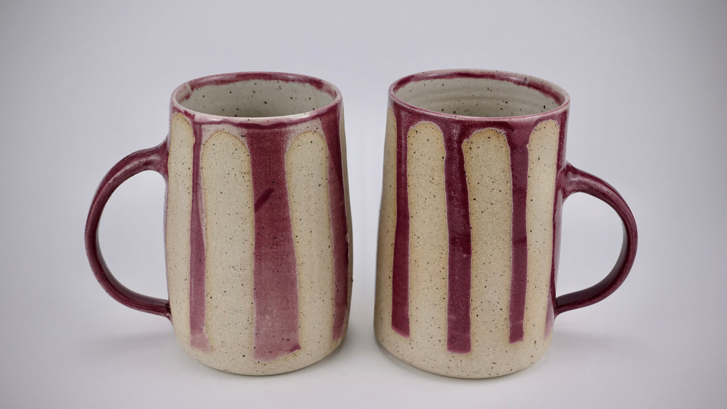 large raspberry mugs