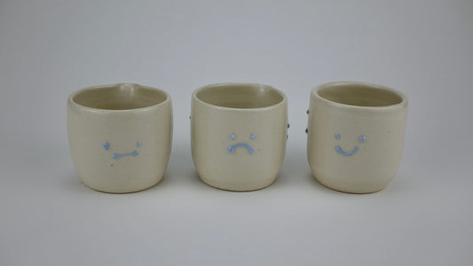 mad sad glad ~ espresso cups